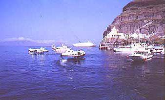 Fira port, Santorini