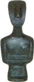 Kykladen Idol -Cycladic idol- Artikel 51B in Bronze Hoehe 9cm Gewicht 200gr
